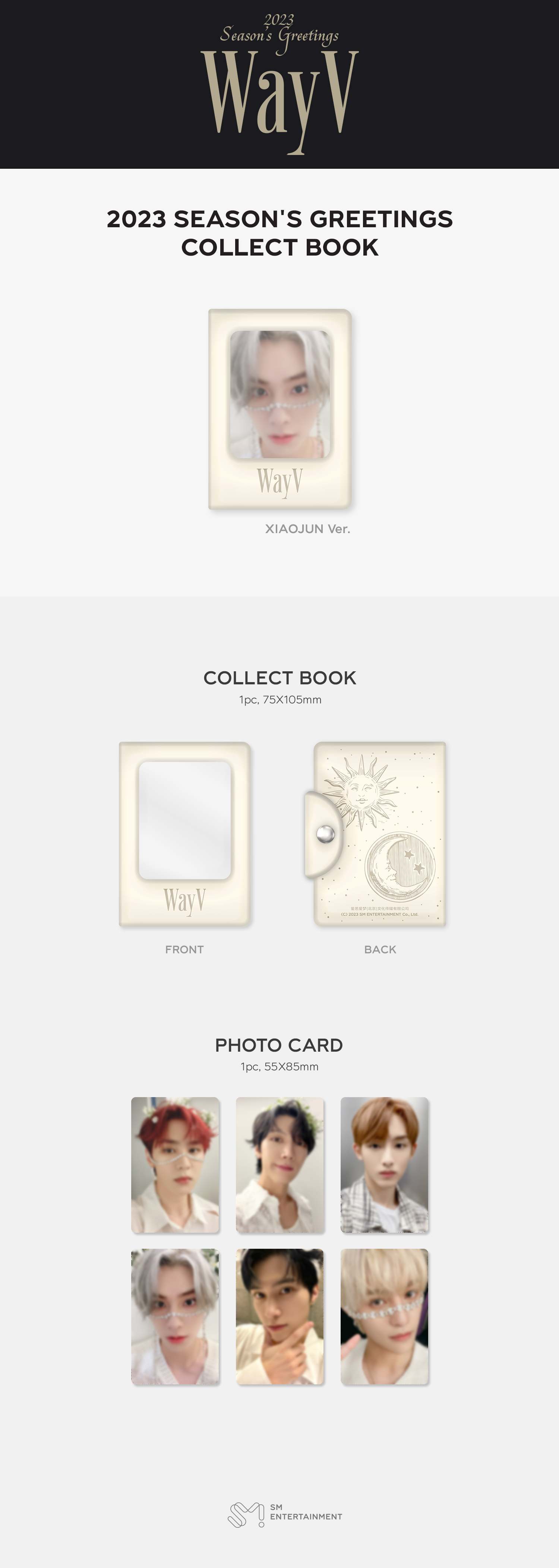 WayV - 2023 SEASON'S GREETINGS PHOTO CARD COLLECT BOOK (Xiaojun ver.)