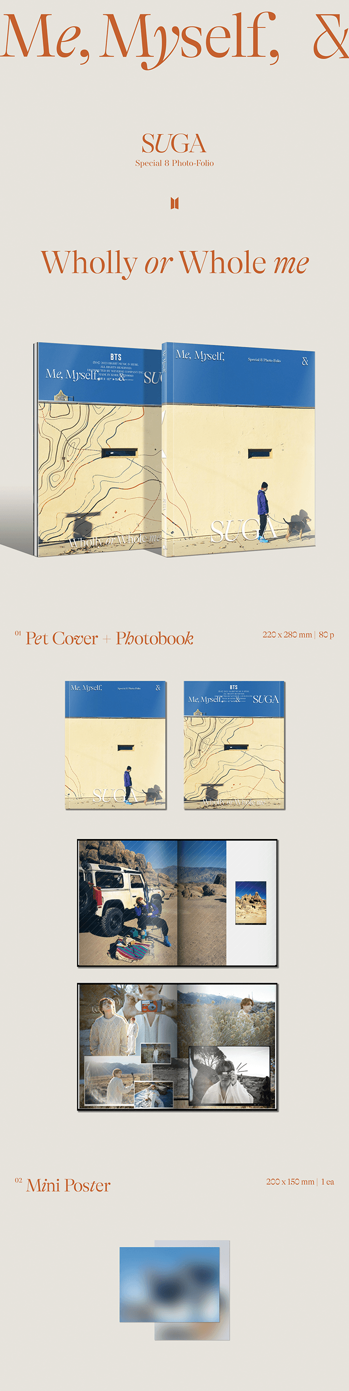 SUGA -Special 8 Photo-Folio Me, Myself, and SUGA ‘Wholly or Whole me’