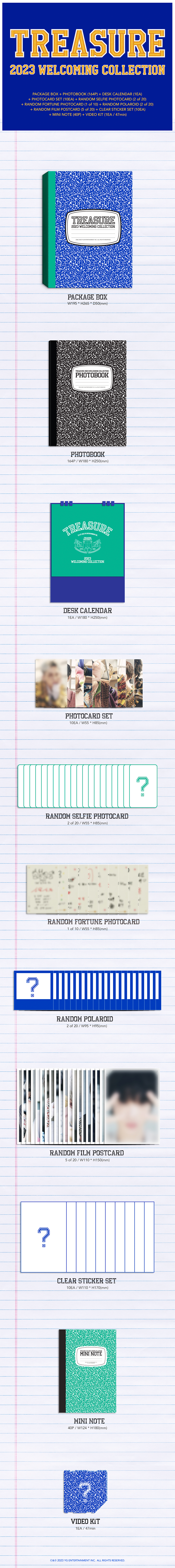 [WEVERSE] TREASURE - [2023 WELCOMING COLLECTION] (Kit VIDEO) + Photocard + PhotoFrame