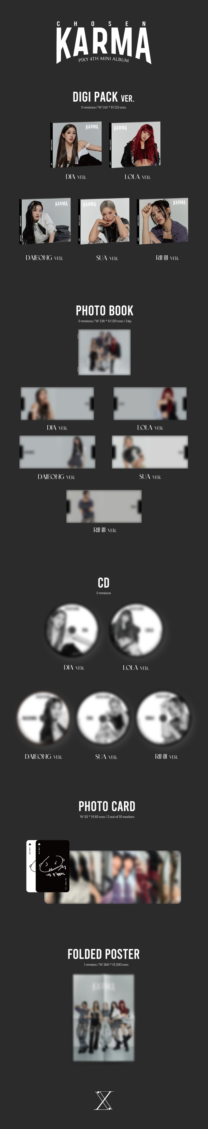 PIXY - 4th Mini [CHOSEN KARMA] (Digipack Random Ver.)