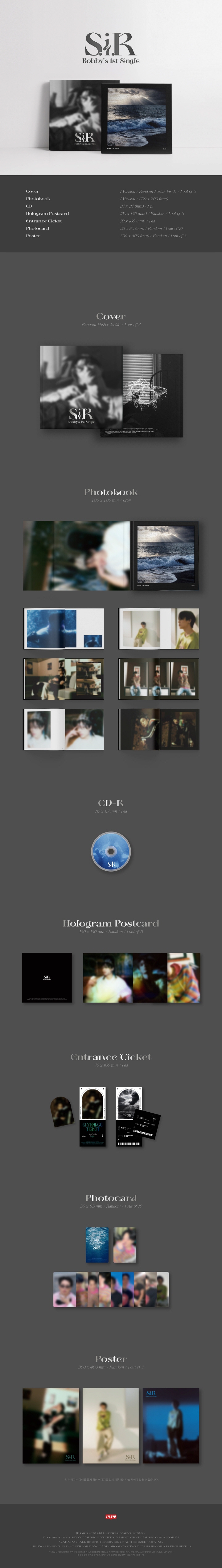 BOBBY - 1st Solo Single Album [S.I.R]