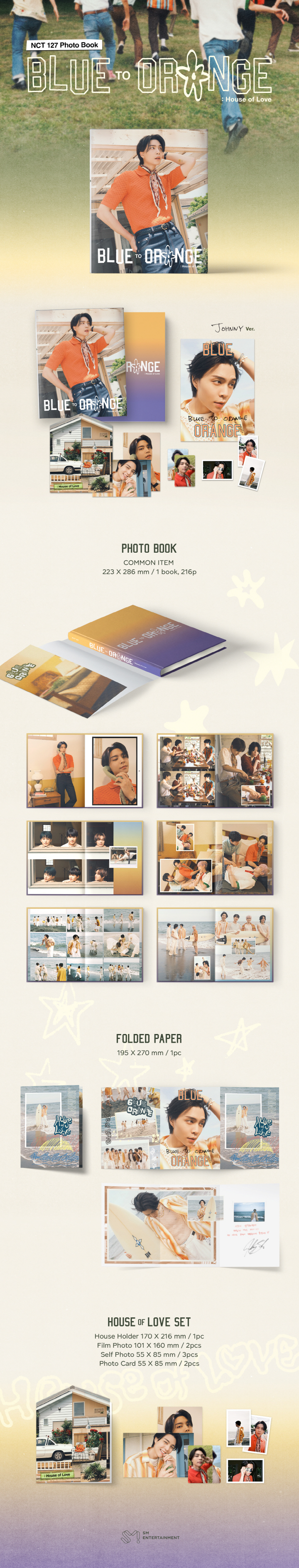 NCT 127 - PHOTO BOOK [BLUE TO ORANGE] (JOHNNY ver.)