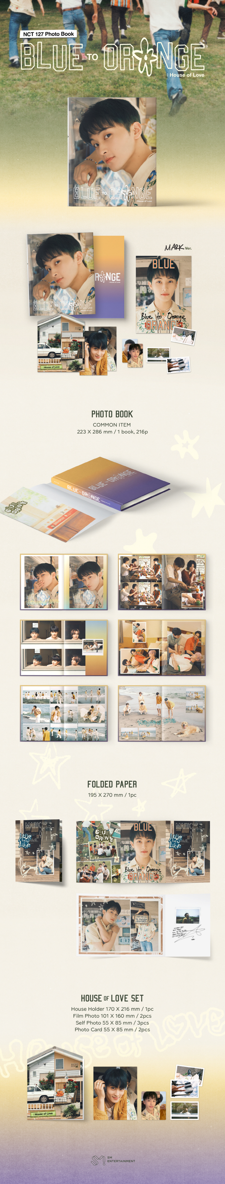 NCT 127 - PHOTO BOOK [BLUE TO ORANGE] (MARK ver.)