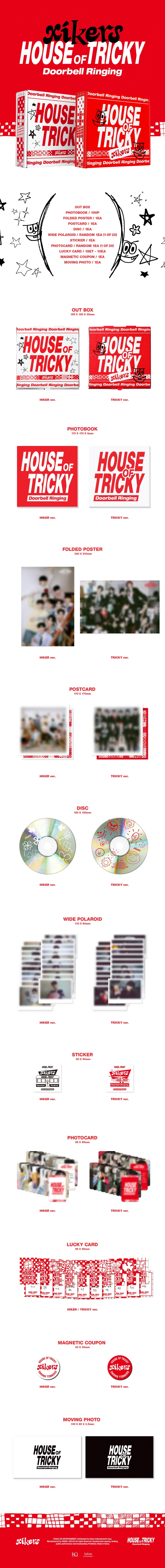 XIKERS - 1st Mini [HOUSE OF TRICKY：DOORBELL RINGING] (Random ver.)