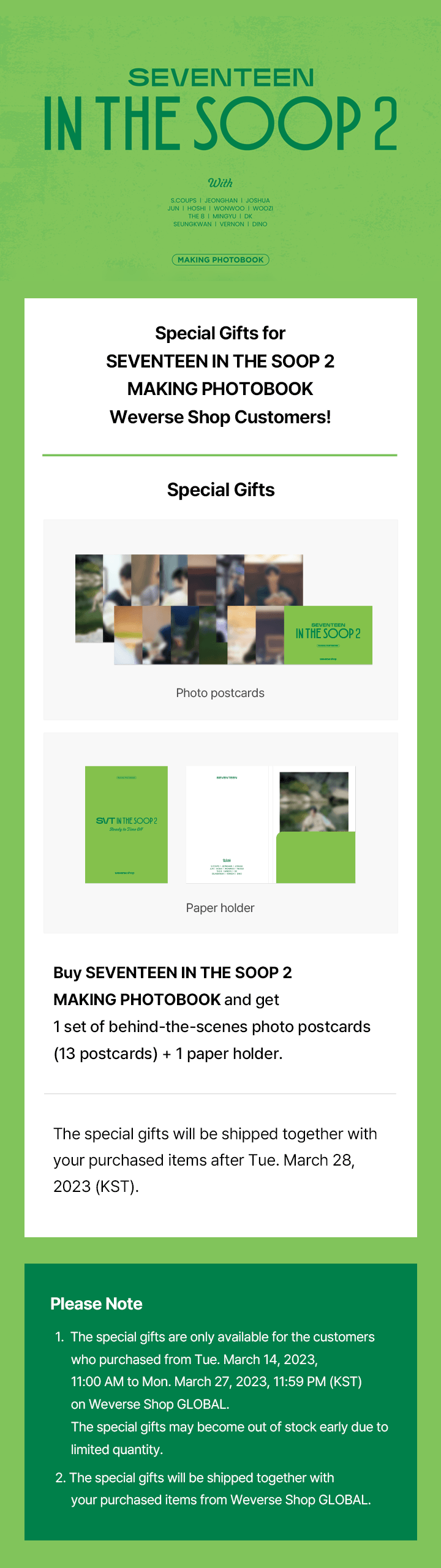 [Weverse] SEVENTEEN - [SEVENTEEN IN THE SOOP 2] (MAKING PHOTOBOOK) +Photo postcard +Paper holder