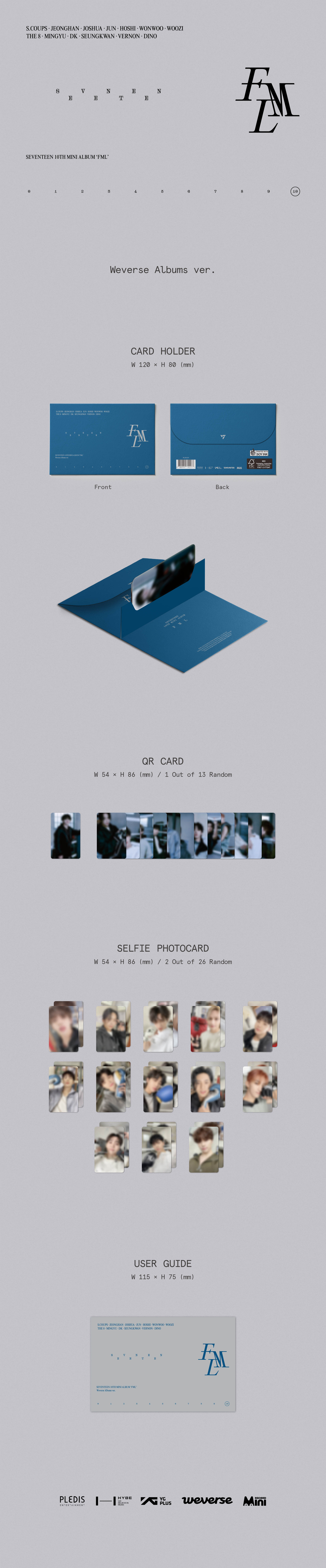 SEVENTEEN - 10th Mini Album [FML](Weverse Albums ver.)
