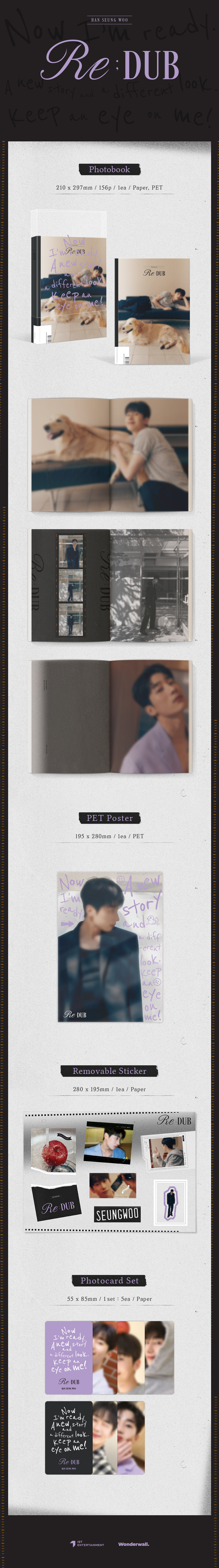 HAN SEUNG WOO - 1st Photobook [Re;DUB]