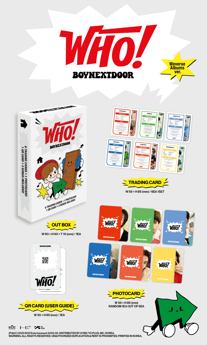 BOYNEXTDOOR - 1st Single [WHO!] (Weverse Albums ver.)