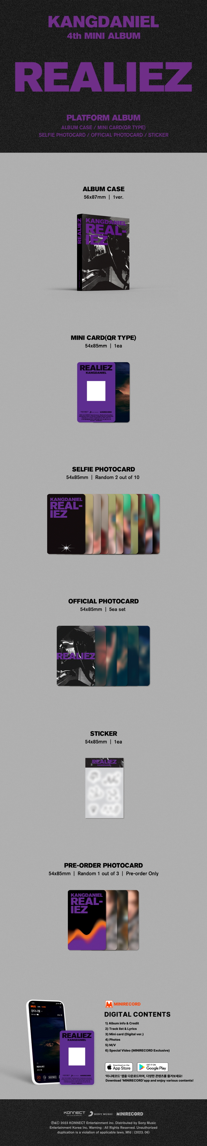 KANGDANIEL - 4th Mini Album [REALIEZ] (Platform Album Ver.)