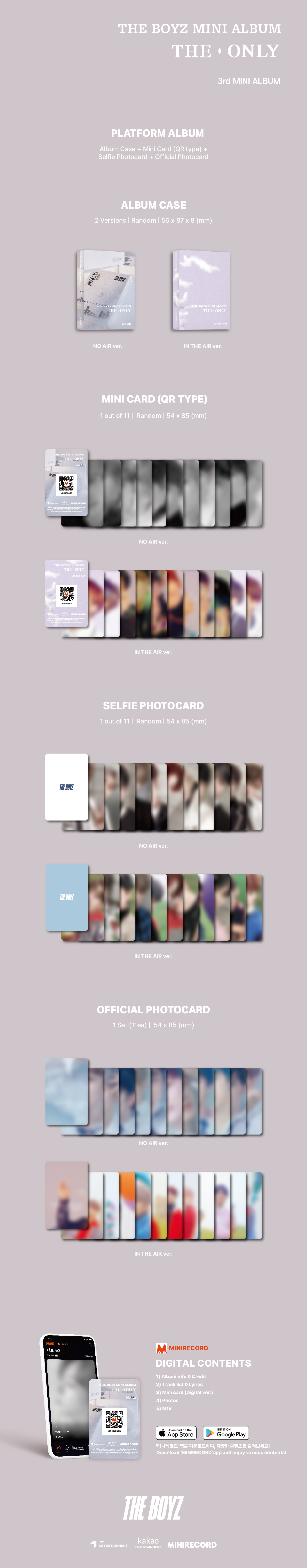 THE BOYZ 3rd Mini Album - [THE ONLY] (Platform Random Ver.)