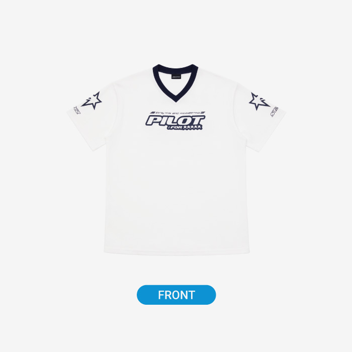Stray Kids T-SHIRT WHITE - [PILOT : FOR ★★★★★] (White)