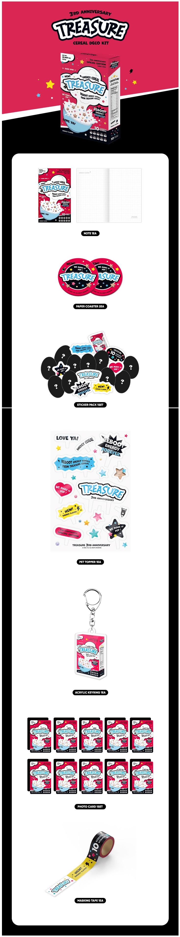 [ANNIVERSARY] TREASURE - 2023 DEBUT ANNIVERSARY CEREAL DECO KIT