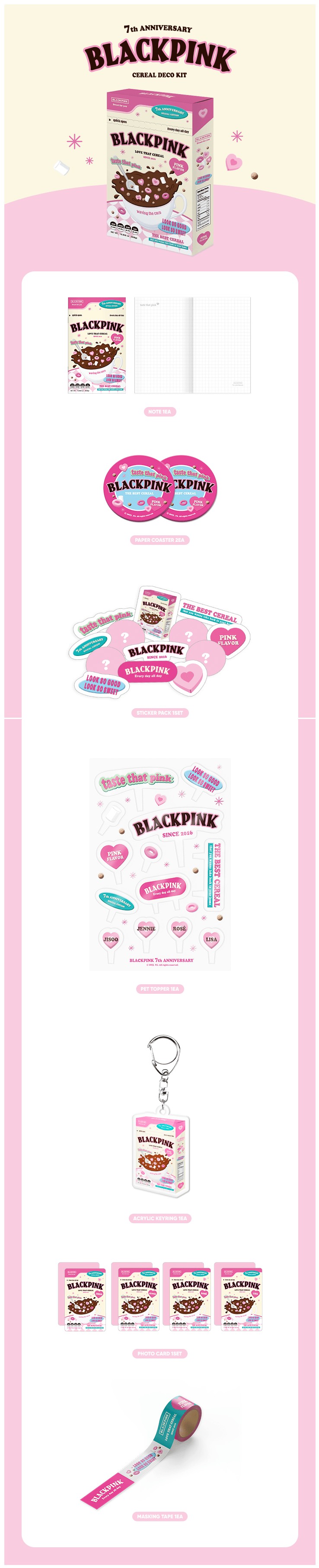 [ANNIVERSARY] BLACKPINK - 2023 DEBUT ANNIVERSARY CEREAL DECO KIT