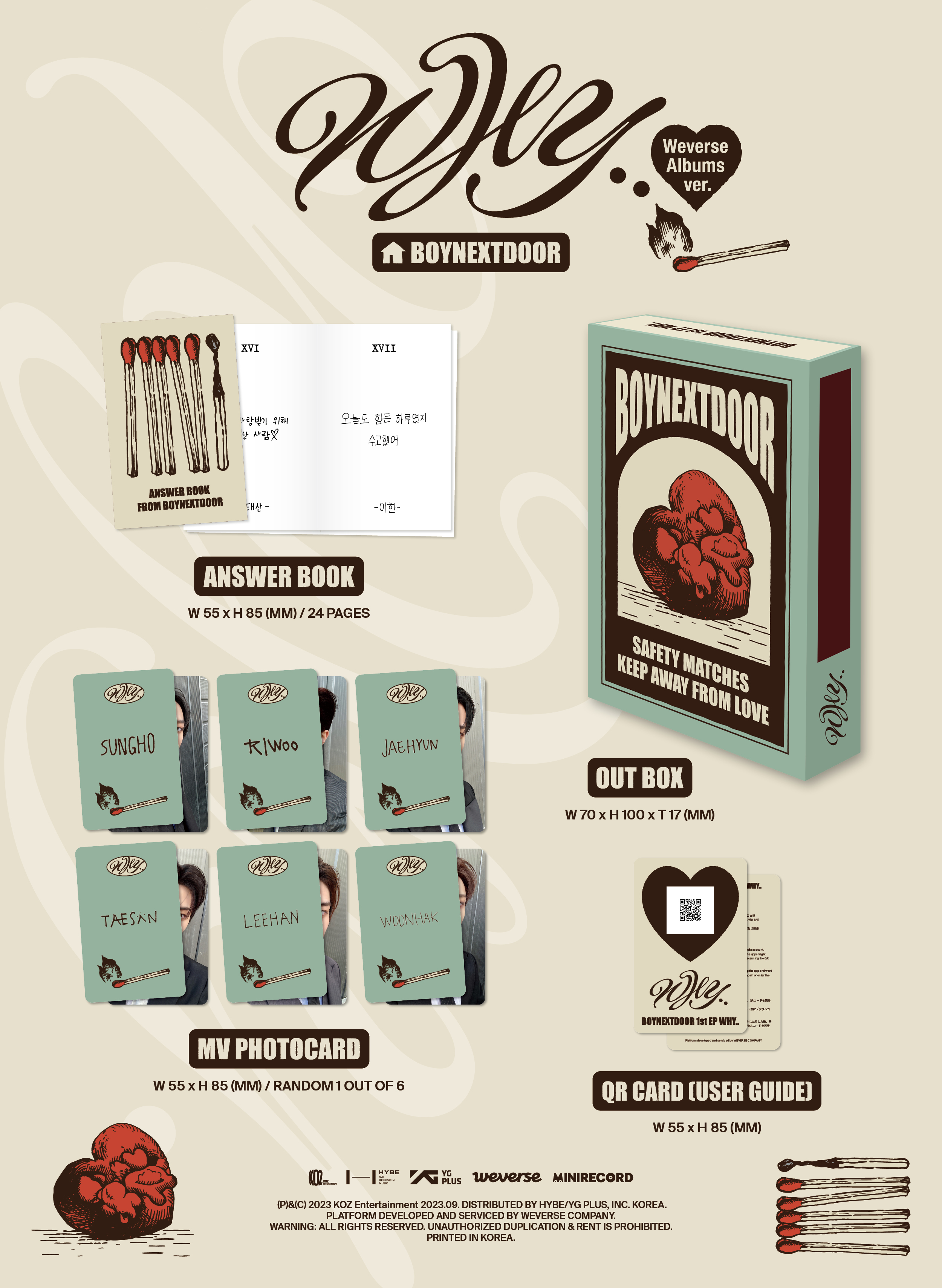 BOYNEXTDOOR - 1st EP [WHY..] (Weverse AlbumsVer.)
