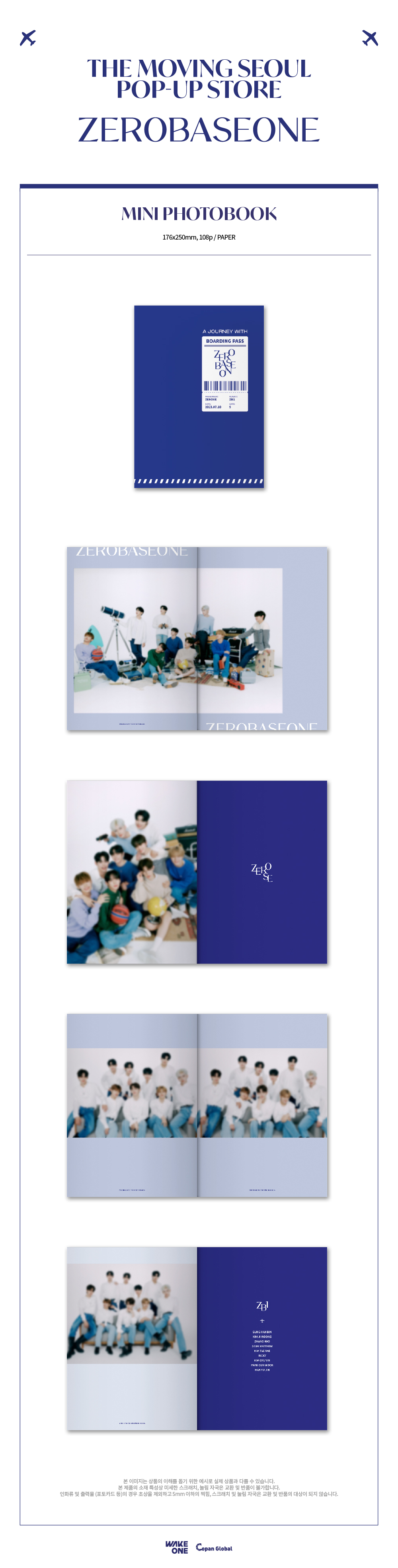 ZEROBASEONE - MINI PHOTOBOOK / THE MOVING SEOUL POP-UP STORE MD (WM)