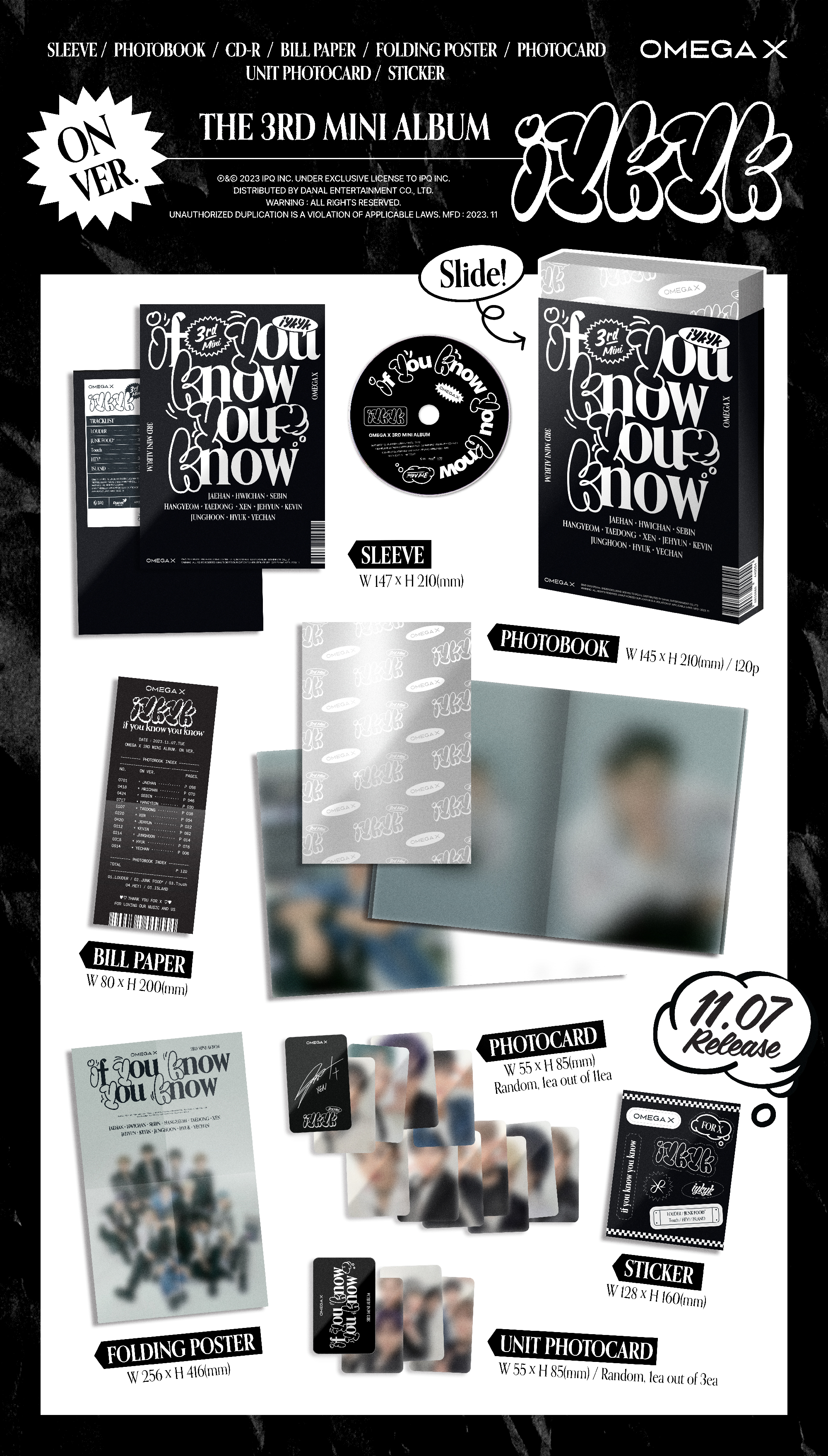 OMEGA X - 3rd Mini Album [IYKYK] (Random Ver.)
