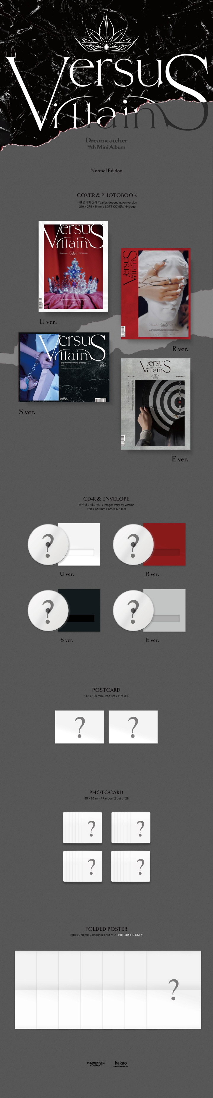 Dreamcatcher - 9th Mini Album [VillainS] (Random Ver.)