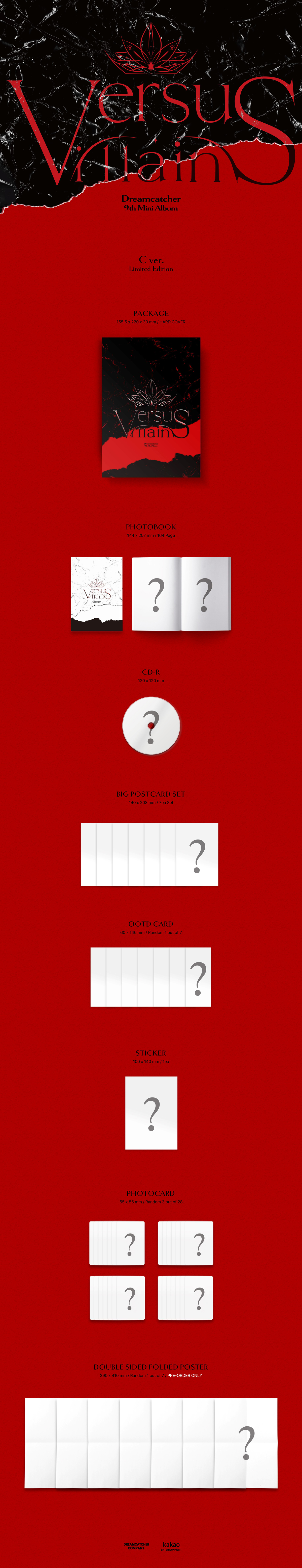 Dreamcatcher - 9th Mini Album [VillainS] (C ver.) (Limited)