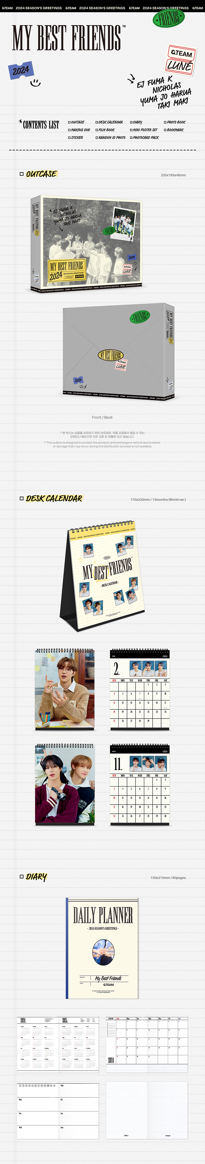 &TEAM - 2024 SEASON'S GREETINGS [MY BEST FRIENDS]
