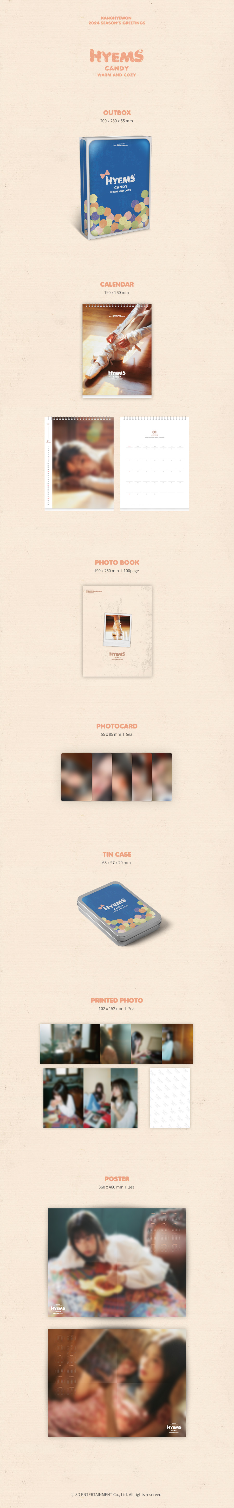 KANGHYEWON - 2024 SEASON'S GREETINGS [HYEMS CANDY WARM AND COZY]