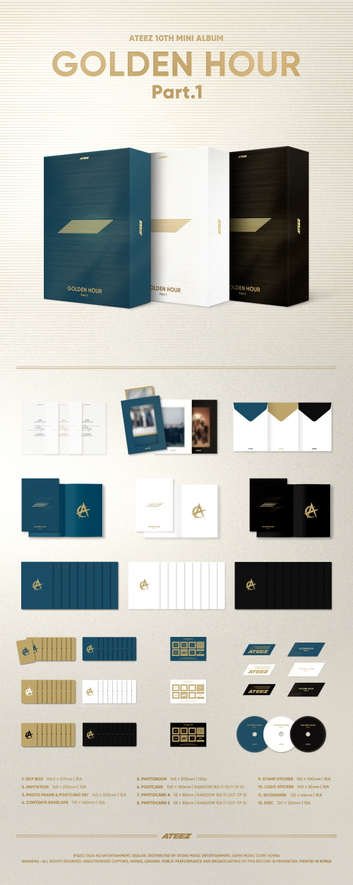 ATEEZ - 2024 SEASON'S GREETINGS + 4cut photo 2 types set