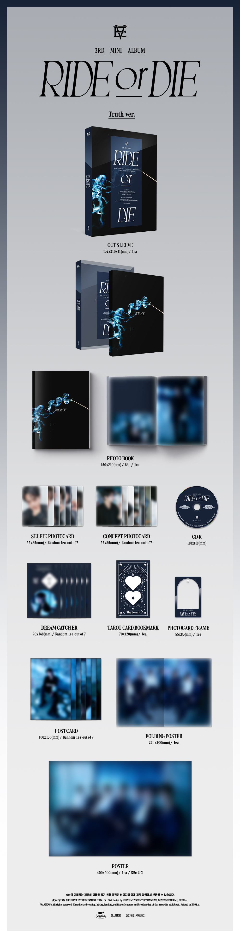 EVNNE - 2ND MINI ALBUM [Un: SEEN] (Random Ver.)