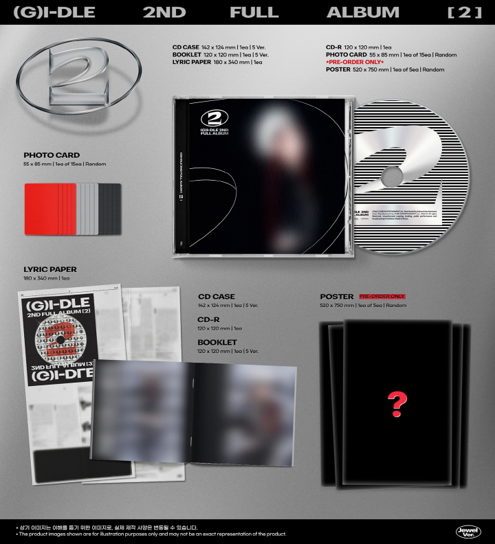 (G)I-DLE - 2ND FULL ALBUM [2] (Jewel Ver.) (Random Ver.)