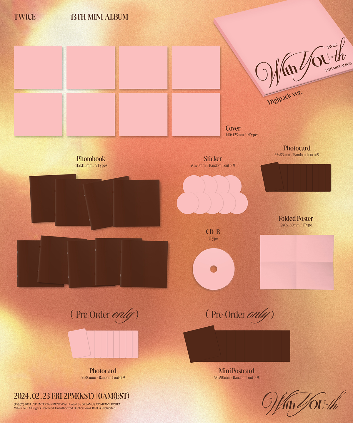 TWICE - With YOU-th (Digipack Ver.) (Random Ver.)