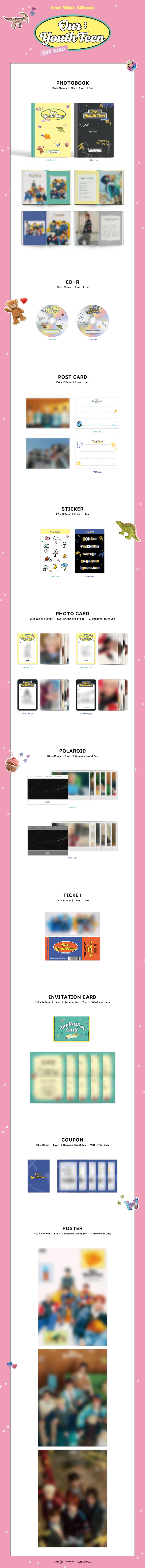The Wind - 2nd Mini Album [Our : YouthTeen] (Random Ver.)