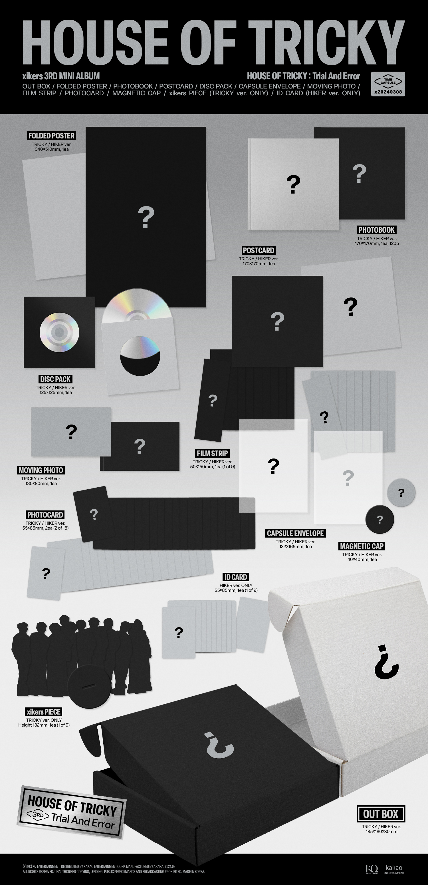 xikers - 3rd Mini Album [HOUSE OF TRICKY : Trial And Error] (Random Ver.)