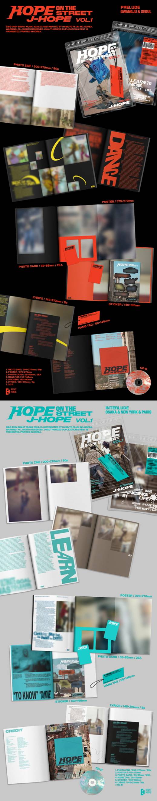 j-hope (BTS) - Special Album [HOPE ON THE STREET VOL.1] (Random Ver.)