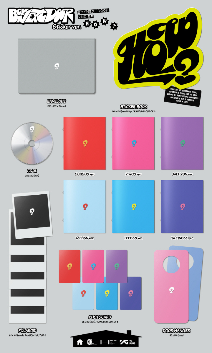 BOYNEXTDOOR - 2nd EP [HOW?] (Sticker ver.) (Random Ver.)