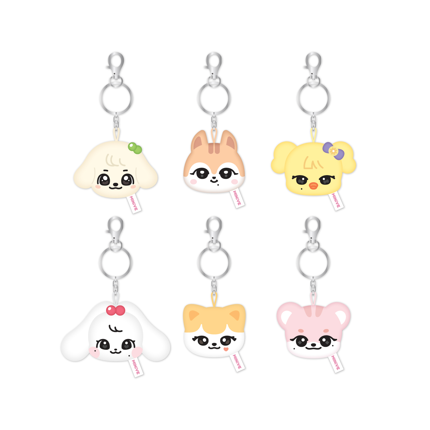IVE - [MINIVE PARK] OFFICIAL MD MINI FACE KEYRING (ERANG-E VER)